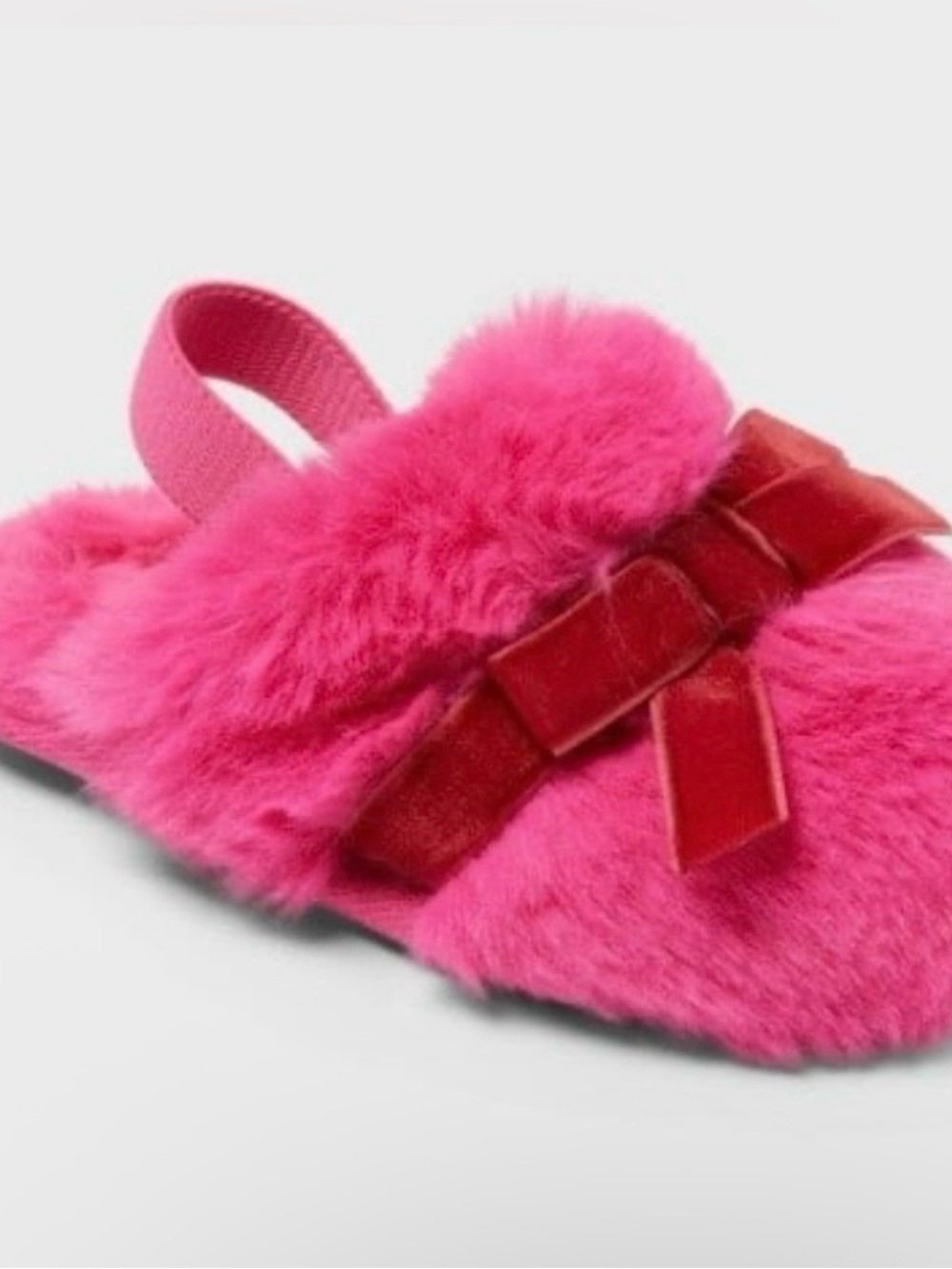 Toddler Adler Plush Scuff Slippers - Cat & Jack™ Pink Toddler Size 5T-6T
New